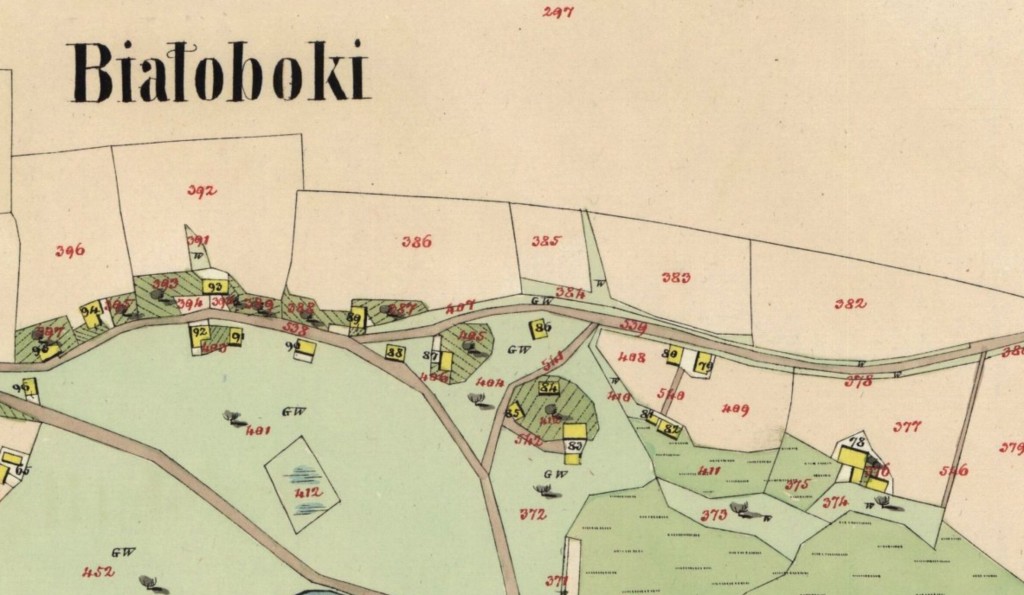 Bialoboki Map Excerpt